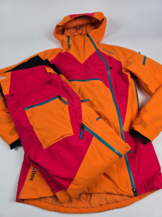 Peak Performance Gore-tex Heli 2L Skipak Oranje Roze Dames L