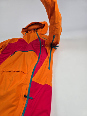 Peak Performance Gore-tex Heli 2L Skipak Oranje Roze Dames L
