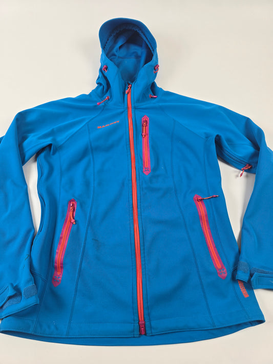 Mammut Winstopper Softhshell Blauw Oranje Dames XL
