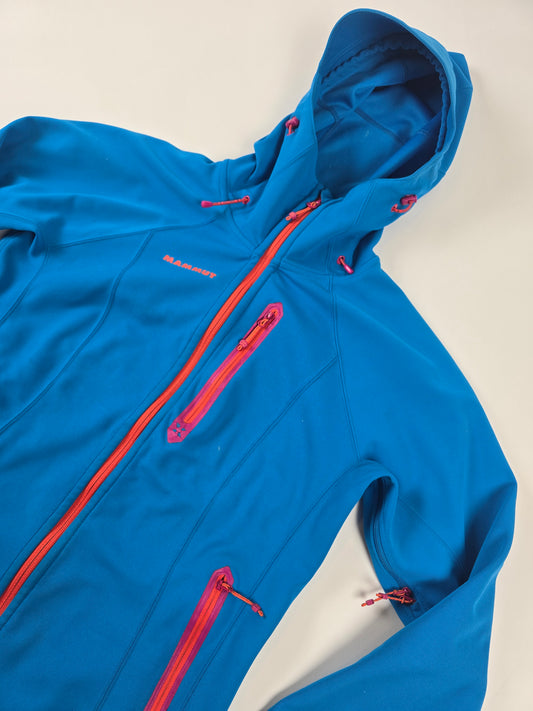 Mammut Winstopper Softhshell Blauw Oranje Dames XL