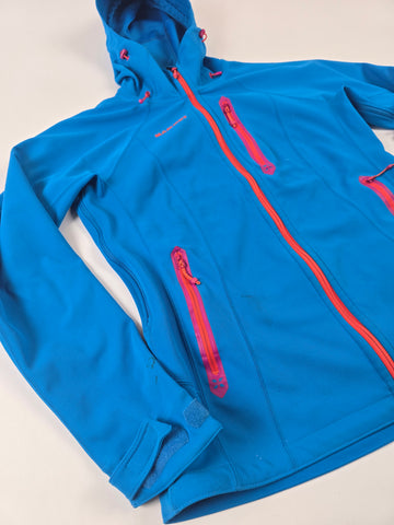 Mammut Winstopper Softhshell Blauw Oranje Dames XL