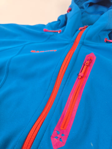 Mammut Winstopper Softhshell Blauw Oranje Dames XL
