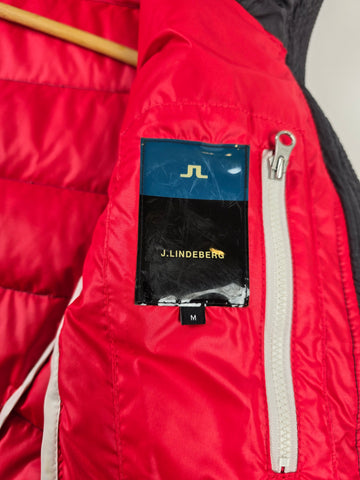 J.Lindberg Donsjas Zwart Rood Dames M