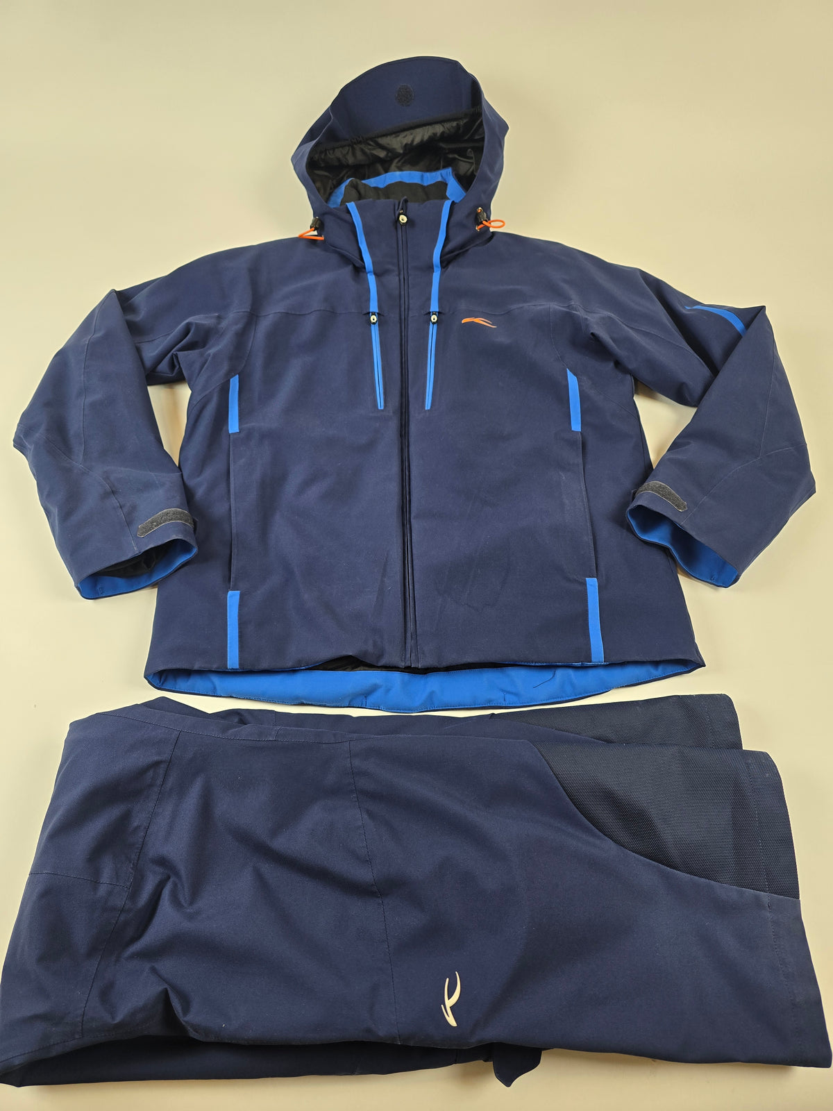 Kjus Skipak Jas+Broek Blauw Heren S