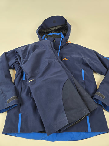Kjus Skipak Jas+Broek Blauw Heren S