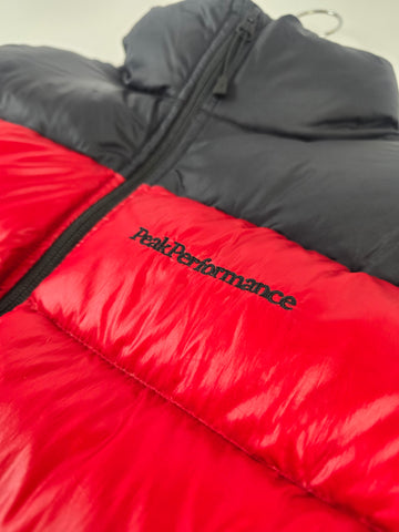 Peak Performance Frost Down Rood Zwart Nieuw Heren S