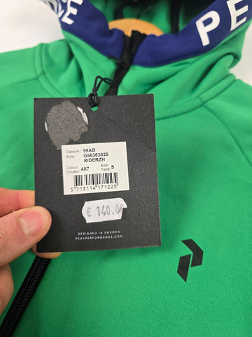 Peak Performance Rider zip hood Groen Heren S