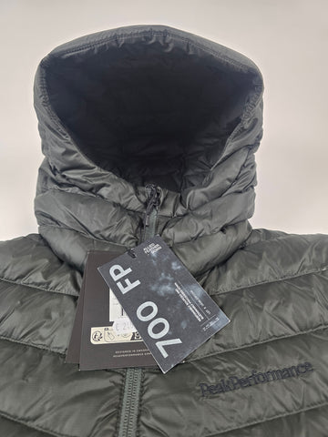 Peak Performance Donsjas Hybrid Hood Olive Nieuw Heren S
