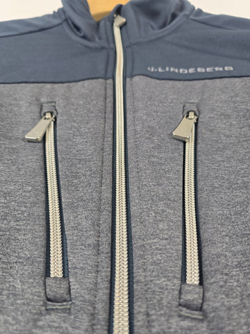 J.Lindeberg Fleece Grijs Blauw Heren S