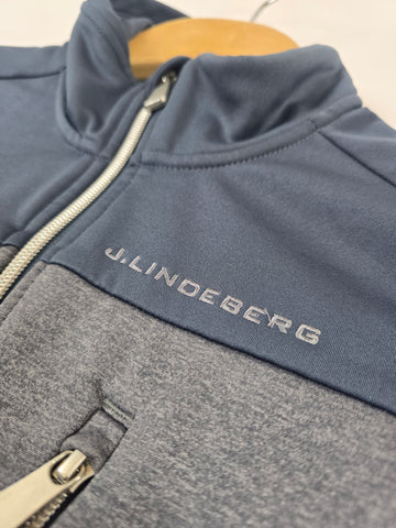 J.Lindeberg Fleece Grijs Blauw Heren S