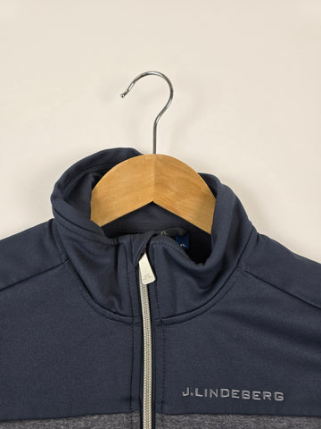 J.Lindeberg Fleece Grijs Blauw Heren S