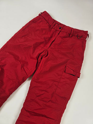 Peak Performance Skibroek rood met zak Dames S