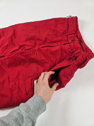 Peak Performance Skibroek rood met zak Dames S