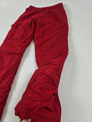 Peak Performance Skibroek rood met zak Dames S
