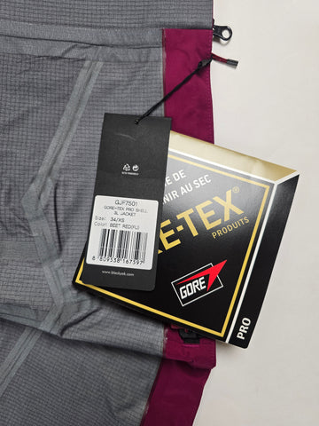Blackyak Goretex Pro hardshelljas Paars Nieuw Dames XS