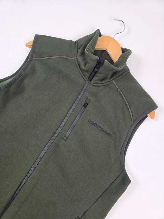 Peak Performance Fleece Bodywarmer Army Green Men M