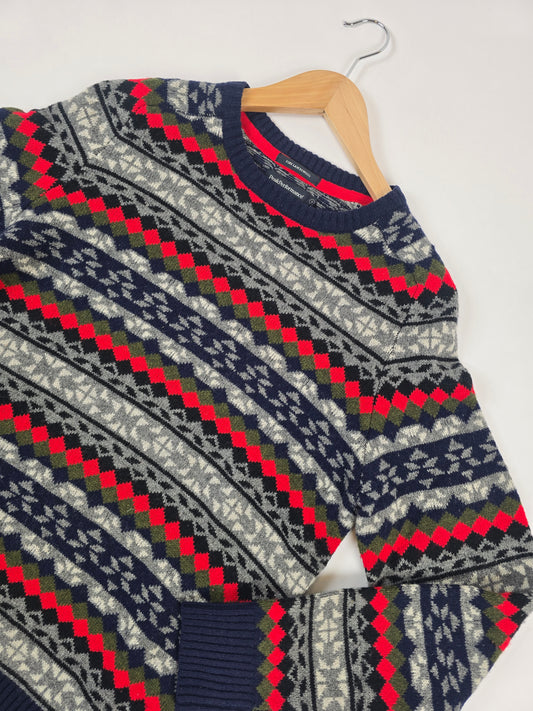 Peak Performance Fine Lamswool Jaquard Trui Men M