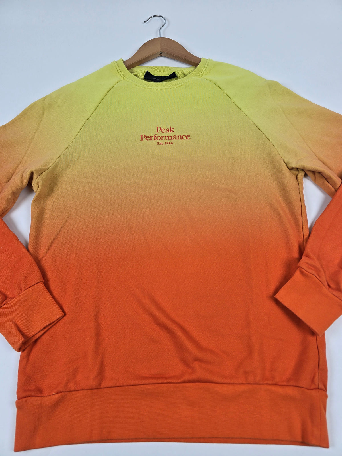 Peak Performance Trui Geel Oranje orig li art Men M