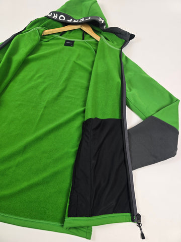 Peak Performance Fleece Hoodie Green Rider Zip Men M