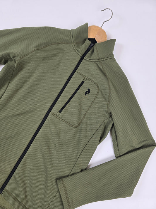 Peak Performance Fleece Zip Army Green Waitara Men M