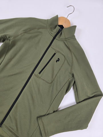 Peak Performance Fleece Zip Army Green Waitara Men M