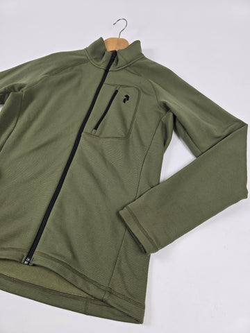 Peak Performance Fleece Zip Army Green Waitara Men M
