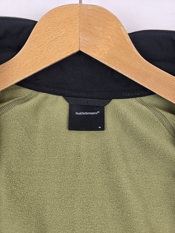 Peak Performance Fleece Zip Army Green Waitara Men M