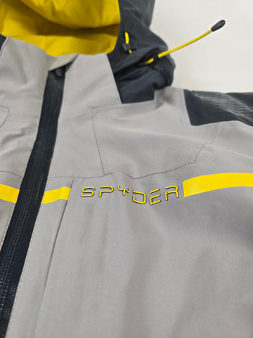Spyder Goretex Skijas Geel Grijs Heren S
