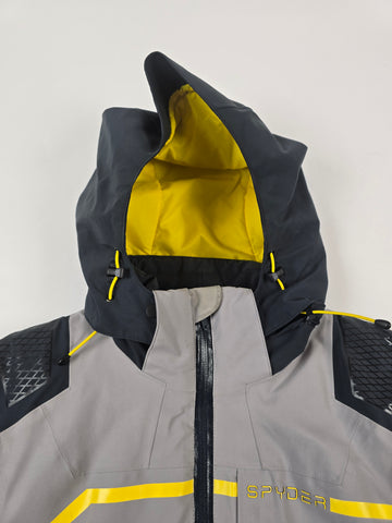 Spyder Goretex Skijas Geel Grijs Heren S