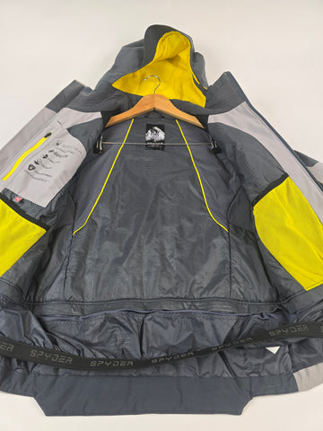 Spyder Goretex Skijas Geel Grijs Heren S