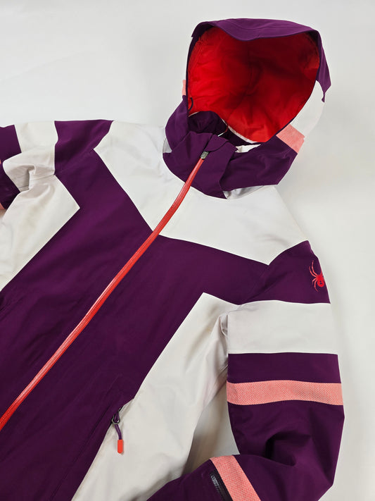 Spyder Captivate GTX Skijacket Purple White Dames M