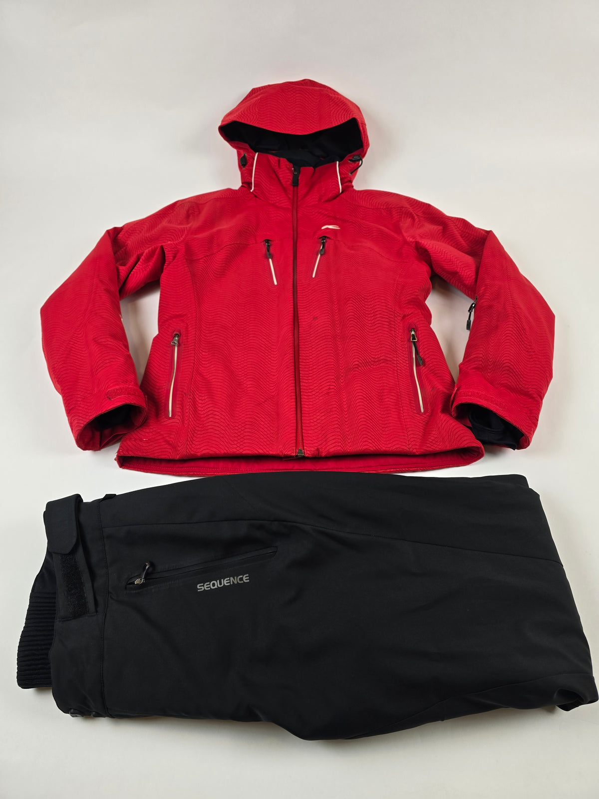 Kjus Ski Set Rood Zwart Aanbieding Dames M