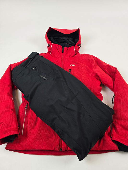 Kjus Ski Set Rood Zwart Aanbieding Dames M