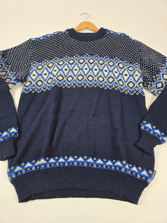 Peak Performance Trui Blauw 100% Wol Heren XL