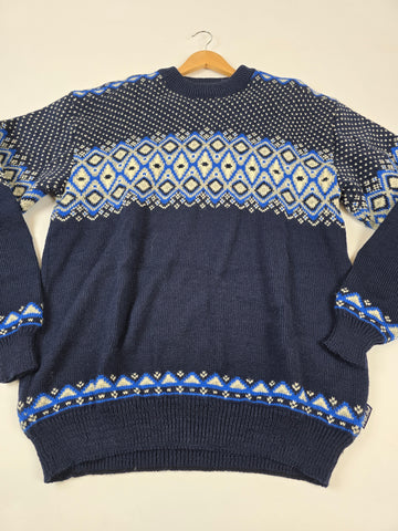 Peak Performance Trui Blauw 100% Wol Heren XL