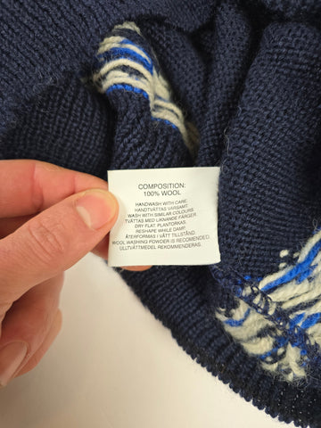 Peak Performance Trui Blauw 100% Wol Heren XL