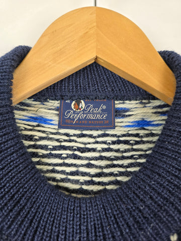 Peak Performance Trui Blauw 100% Wol Heren XL