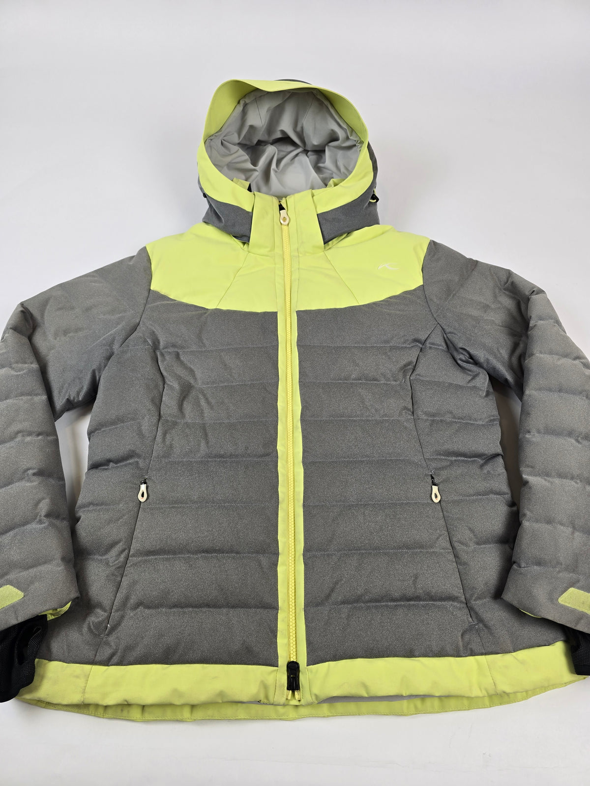 Kjus Snowray Ski Jacket Geel Grijs Dames S