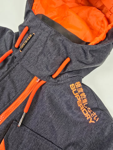Superdry Ski Snowboard Jas Grijs Oranje Heren M