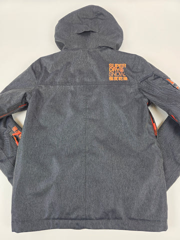 Superdry Ski Snowboard Jas Grijs Oranje Heren M