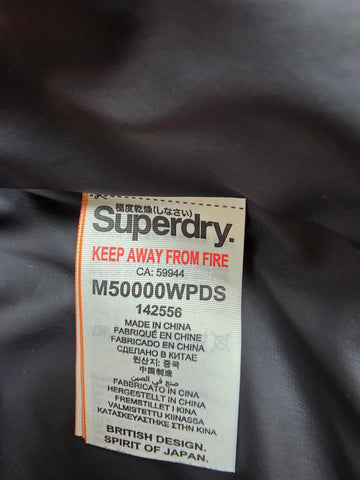 Superdry Ski Snowboard Jas Grijs Oranje Heren M