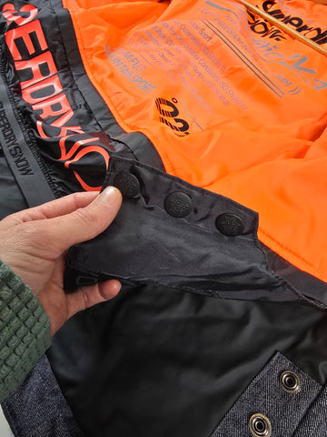 Superdry Ski Snowboard Jas Grijs Oranje Heren M