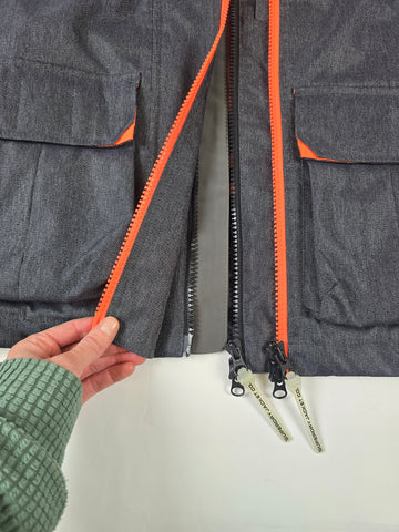 Superdry Ski Snowboard Jas Grijs Oranje Heren M