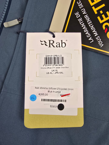 Rab Khroma Diffuse GTX Jacket Orion Blue X-Large