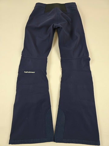 Peak performance Navy Softshell Skipants Dames S