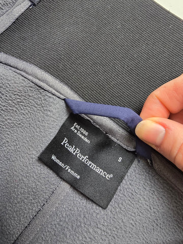 Peak performance Navy Softshell Skipants Dames S