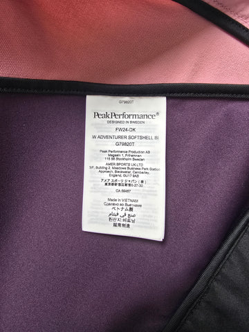 Peak Performance Aventurer Softshell Ski Set Dames S