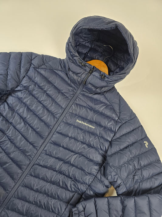 Peak Performance Frost Down Hooded Donkerblauw Heren XL