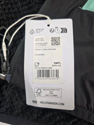 Helly Hansen Odin BC Lightweight Hooded Insulator Jacket turqouise Heren L