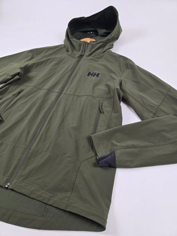 Helly Hansen Blaze softshell hooded jacket army green Heren L